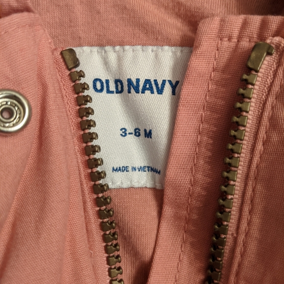 3-6 month rose colour old Navy fall jacket - Picture 2 of 3